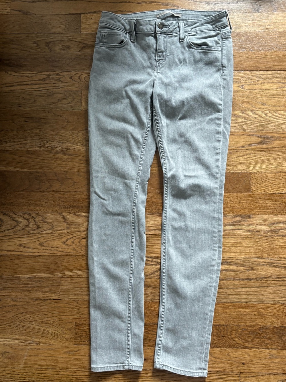 Vince Grey Mid Rise Skinny Stretch Jeans Size 28 Excellent Condition